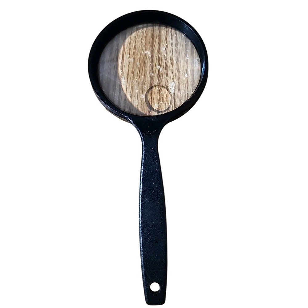 Vintage Black Handheld Magnifying‎ Glass Reading Aid Inspection Tool